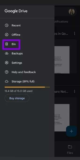 Google-Drive-Bin_7c4a12eb7455b3a1ce1ef1cadcf29289-340x680 كيفية حذف أو استعادة الملفات في Google Drive