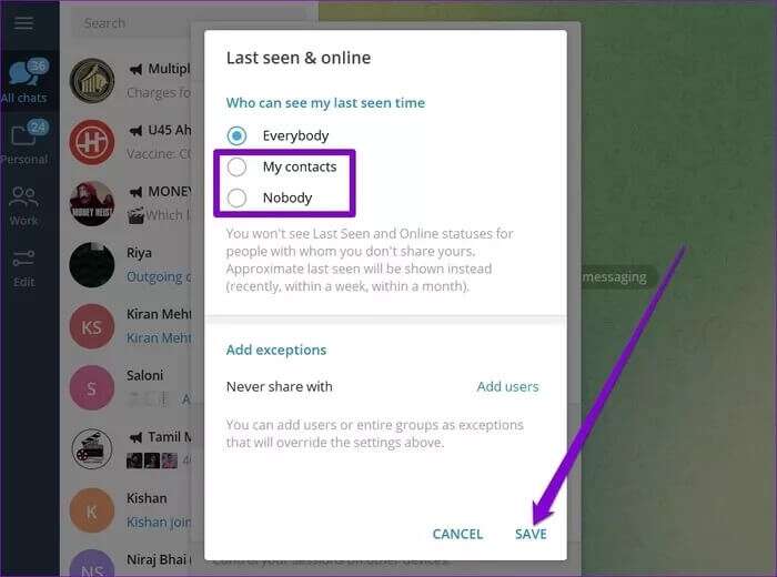 Hide-Last-Seen-on-Telegram-for-Desktop_935adec67b324b146ff212ec4c69054f-700x520 إخفاء آخر ظهور لك على Telegram