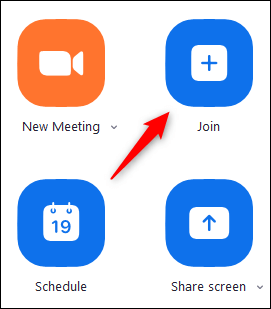 Join-meeting-button-on-home-page كيفية الانضمام إلى اجتماع Zoom