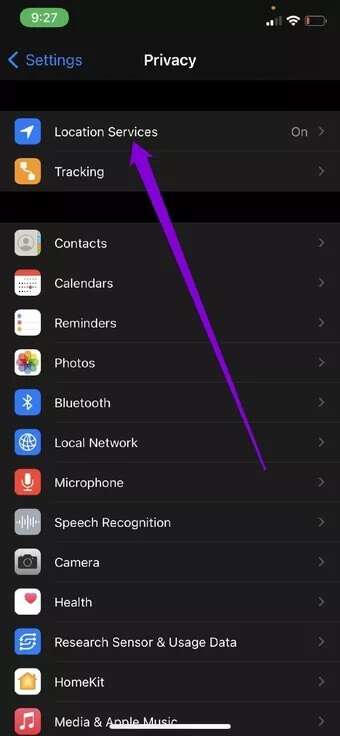 Location-Service-Settings-on-iPhone_7c4a12eb7455b3a1ce1ef1cadcf29289-340x736 إصلاح عدم عمل خرائط Google على iPhone