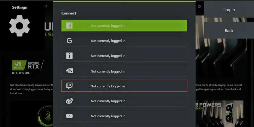 Log-out-of-Twitch-from-Connect-menu-in-nvidia-shadowplay-settings-1024x513-1-1024x513 كيفية إصلاح عدم تسجيل NVIDIA ShadowPlay