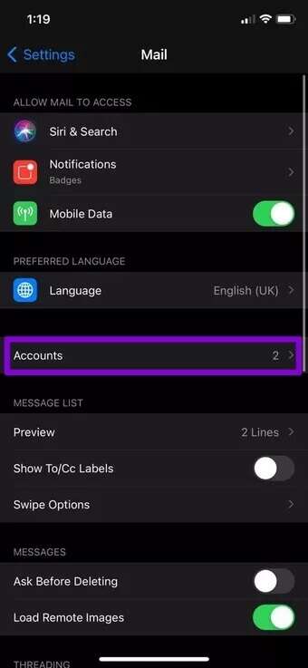 Mail-Account_7c4a12eb7455b3a1ce1ef1cadcf29289-340x737 أفضل 7 طرق لإصلاح عدم عمل Gmail على iPhone