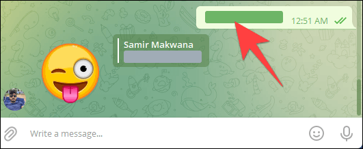 Message-with-spoiler-formatting-in-Telegram-for-desktop كيفية استخدام تنسيق Spoiler للرسائل في Telegram