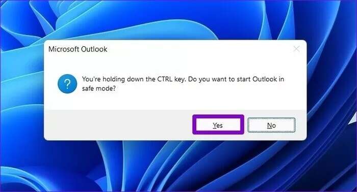 Open-Outlook-in-Safe-Mode_2021-12-31-103535_935adec67b324b146ff212ec4c69054f-700x378 أهم 8 طرق لإصلاح عدم فتح Outlook على Windows 11