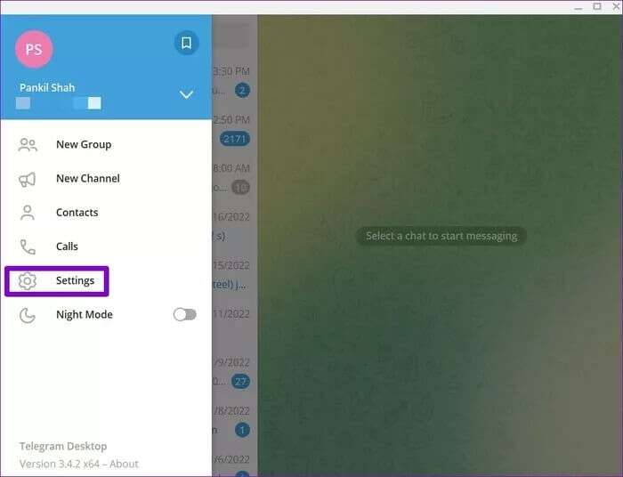Open-Settings-on-Telegram-for-Desktop_935adec67b324b146ff212ec4c69054f-700x536 إخفاء آخر ظهور لك على Telegram