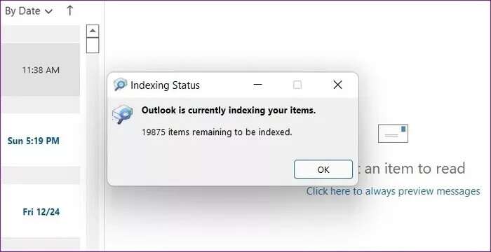 Outlook-Is-Indexing_935adec67b324b146ff212ec4c69054f-700x360 أفضل 7 طرق لإصلاح عدم عمل بحث Outlook على Windows 11