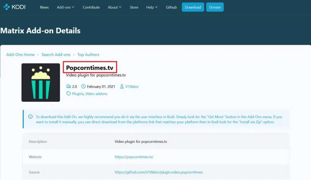 Popcorn-Times-TV-Kodi-addon-1024x594-1-1024x594 كيف تشاهد مباريات Kodi NBA
