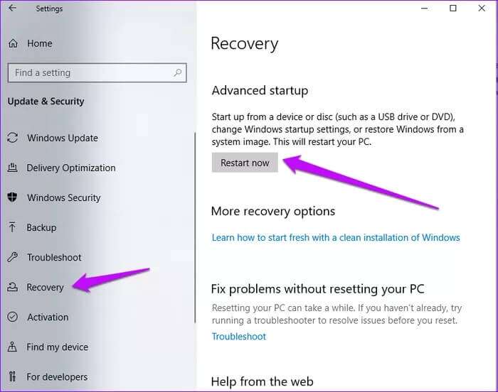 Recovery-option-W10_935adec67b324b146ff212ec4c69054f-700x552 أفضل 5 طرق لإصلاح شاشة الموت الوردية على Windows 10 و Windows 11