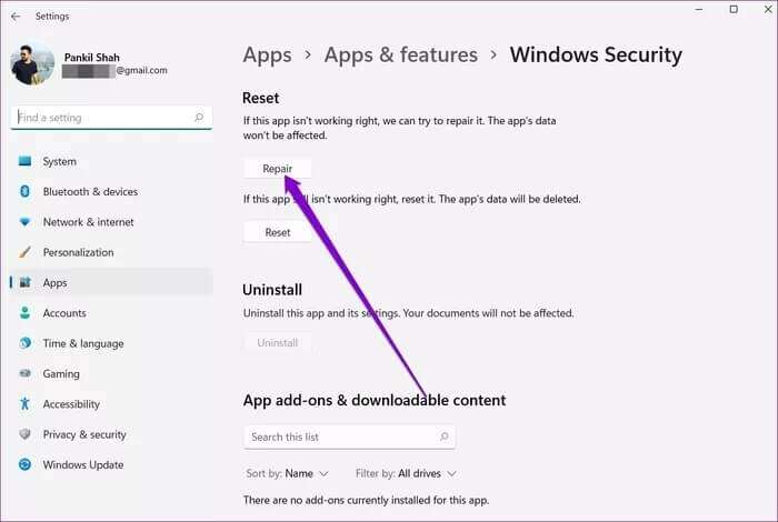 إصلاح عدم فتح أو عدم عمل Windows Security على Windows 11 - %categories