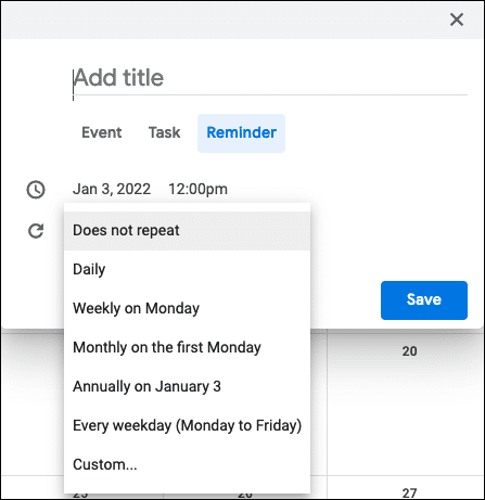 RepeatReminderWeb-GoogleCalendarTasksReminders كيفية استخدام تقويم Google للمهام والتذكيرات