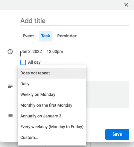 RepeatTaskWeb-GoogleCalendarTasksReminders كيفية استخدام تقويم Google للمهام والتذكيرات
