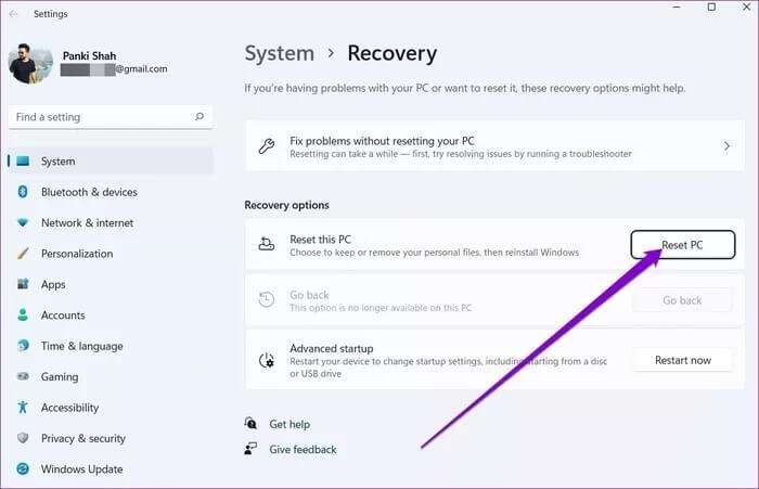 Reset-PC_935adec67b324b146ff212ec4c69054f-700x451 أفضل 8 طرق لإصلاح مشكلة عدم إيقاف تشغيل جهاز الكمبيوتر على Windows 11