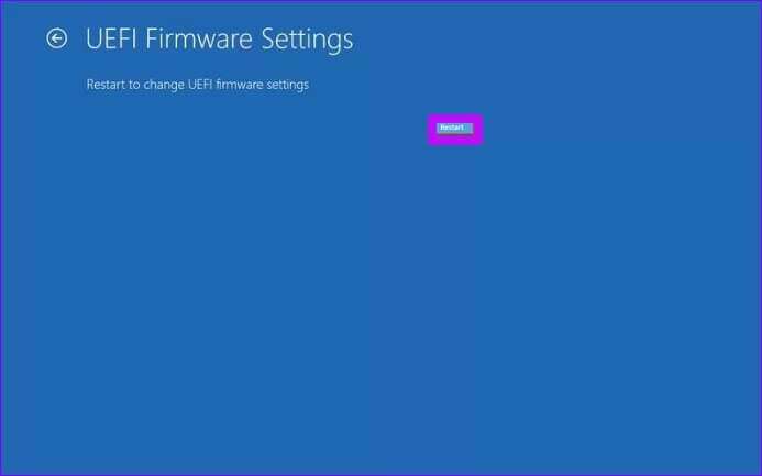Restart-to-change-UEFI-firmware-settings_2021-12-30-100520_4d470f76dc99e18ad75087b1b8410ea9-693x433 أفضل 5 طرق لإصلاح شاشة الموت الوردية على Windows 10 و Windows 11
