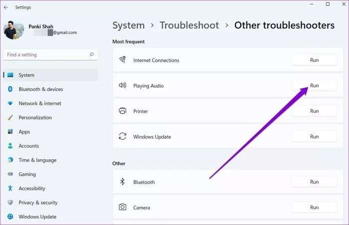 Run-Audio-Troubleshooter_935adec67b324b146ff212ec4c69054f-700x452 أفضل 7 طرق لإصلاح عدم اكتشاف Windows 11 لسماعات الرأس