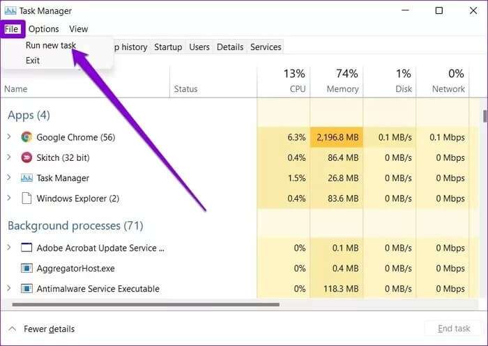 Run-New-Task-on-Windows_935adec67b324b146ff212ec4c69054f-700x497 أفضل 5 طرق لإصلاح تعذر الكتابة في شريط البحث في Windows 11