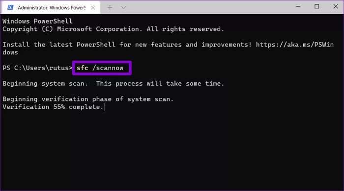 Run-SFC-Scan_2022-01-13-101039_935adec67b324b146ff212ec4c69054f-700x390 إصلاح عدم فتح أو عدم عمل Windows Security على Windows 11