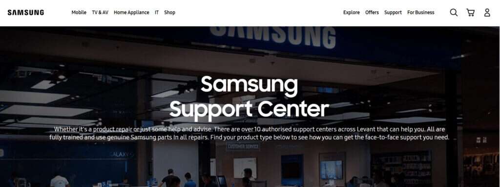 Samsung-Support-Center-1024x384-1-1024x384 كيفية إصلاح عدم شحن Galaxy S6