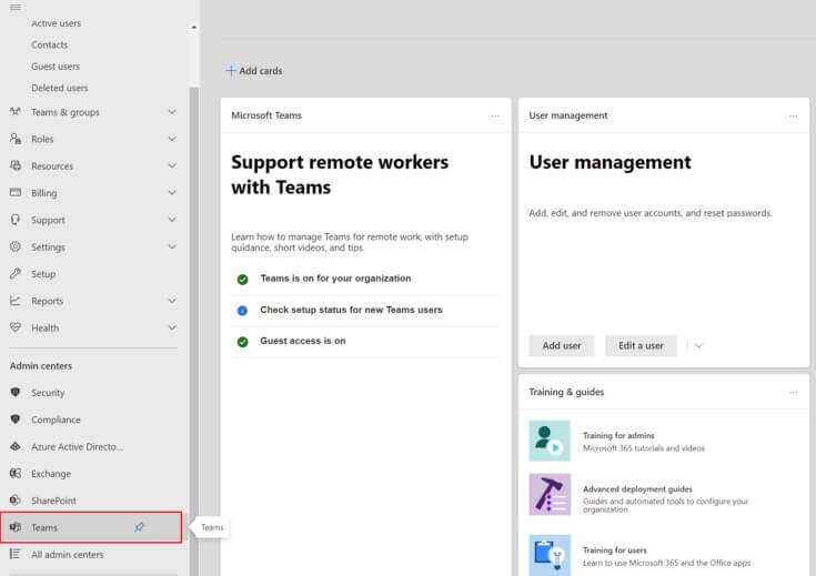 Scroll-down-to-Office-365-Admin-Center-area-in-the-left-pane-and-click-on-the-Teams-735x519-1-735x519 كيفية الوصول إلى تسجيل الدخول إلى مركز إدارة Microsoft Teams