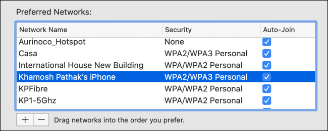 Select-a-Wi-Fi-network-from-the-list كيفية تحديد أولويات شبكات Wi-Fi على جهاز Mac