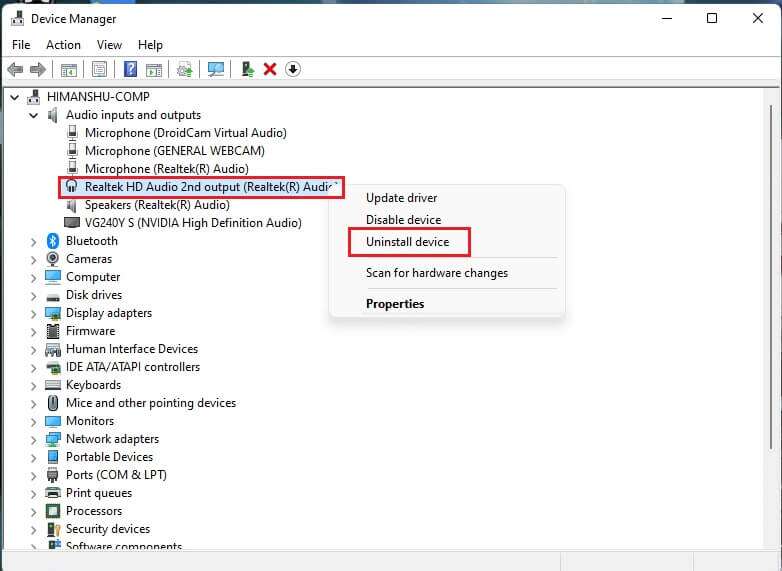 Uninstall-device-Realtek-audio-driver-win-11-782x571 كيفية إعادة تثبيت برنامج تشغيل الصوت في Windows 11