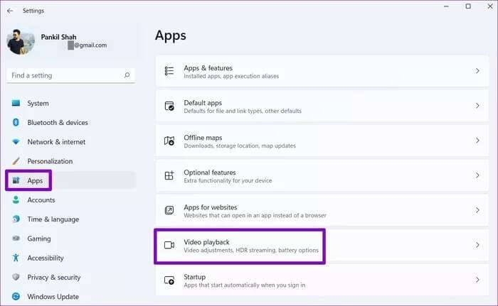 Video-Playback-Settings-on-Windows_935adec67b324b146ff212ec4c69054f-1-700x431 أفضل 8 طرق لإصلاح مشكلة استنزاف البطارية على Windows 11