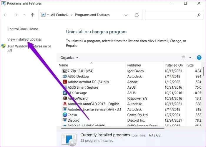 View-Installed-Updates-on-Windows-11_935adec67b324b146ff212ec4c69054f-700x499 أفضل 6 طرق لإصلاح التراجع عن التغييرات التي تم إجراؤها على Windows 11