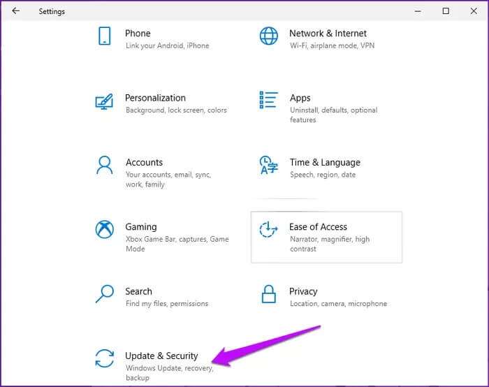 Windows-Settings-Update-and-Security_935adec67b324b146ff212ec4c69054f-700x554 أفضل 5 طرق لإصلاح شاشة الموت الوردية على Windows 10 و Windows 11