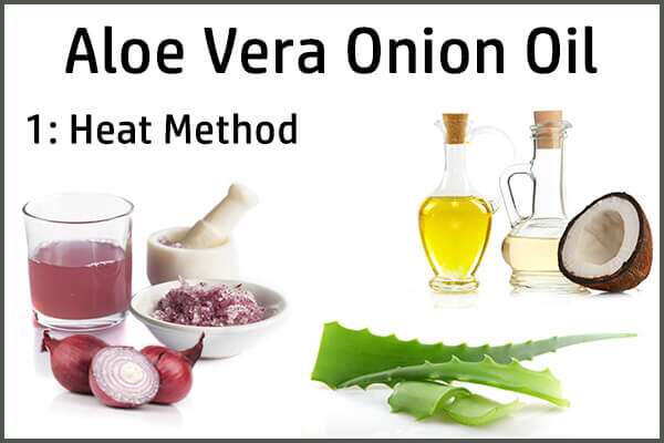 aloe vera onion oil with heat method for healthy hair 1 600x400 - كيفية صنع زيت الصبار والبصل لشعر صحي