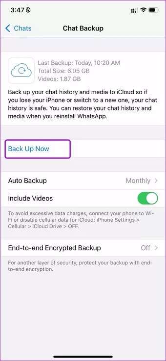 backup-whatsapp-on-iPhone_7c4a12eb7455b3a1ce1ef1cadcf29289-340x736 كيفية نقل دردشة WhatsApp من iPhone إلى Android