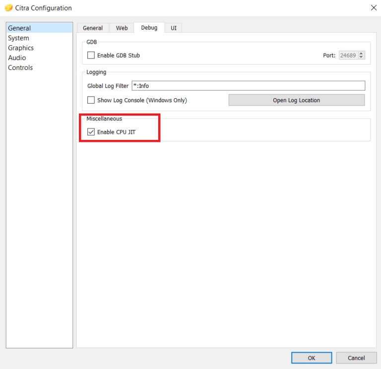 check-the-option-enable-cpu-jit-under-miscellaneou-768x744-1-768x744 كيف تلعب ألعاب 3DS على جهاز الكمبيوتر
