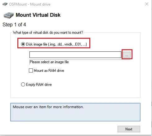 choose-disk-image-file-img-dd-vmdk-e01--490x439 كيفية تحويل IMG إلى ISO