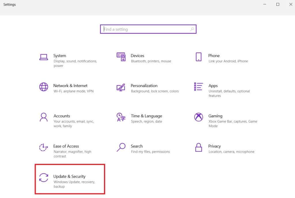 choose-update-and-security-from-the-given-titles-1024x689-1-1024x689 كيفية إصلاح برنامج Elara الذي يمنع إيقاف التشغيل