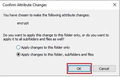 choose-your-preferred-option-and-click-ok-to-conti-388x250 كيفية تشفير مجلد في Windows 10
