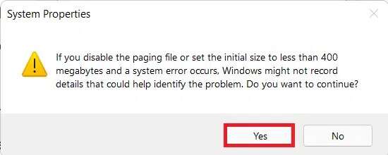 click-Yes-in-the-system-properties-confirmation-prompt-550x220 إصلاح عدم تحميل تخصيص Halo Infinite في Windows 11