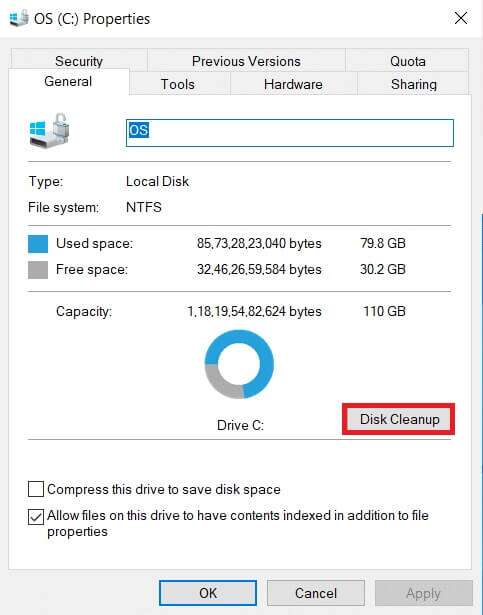 click-disk-cleanup-in-the-general-tab-1-1-483x615 كيفية إصلاح عدم فتح Steam على Windows 10