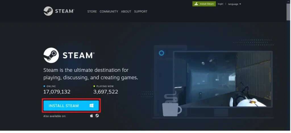 click-install-steam-to-download-the-installation-f-1024x468-1-1024x468 إصلاح رمز الخطأ Steam e502 l3 في Windows 10