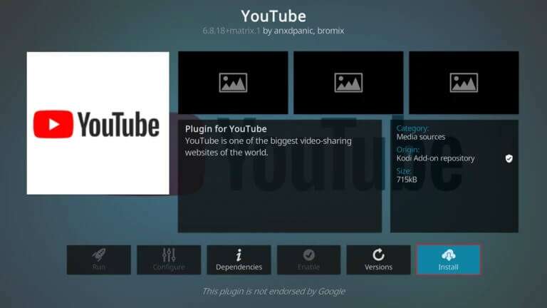 click-on-Install-for-Youtube-Kodi-Addon-768x432-1-768x432 3 أفضل إضافات الدراما الكورية على Kodi