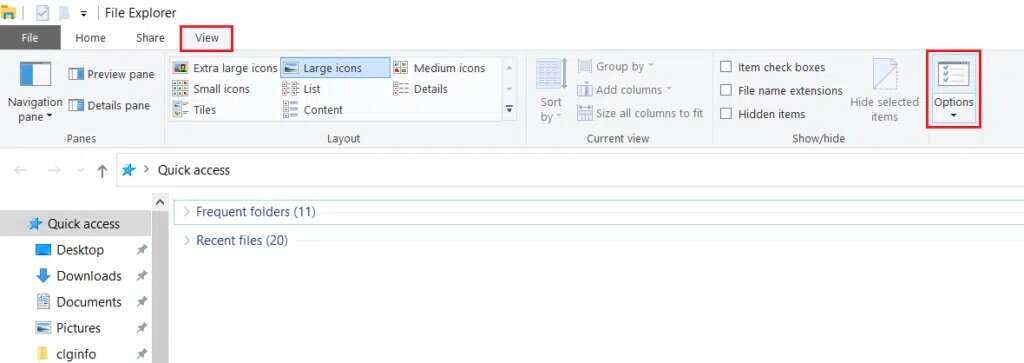 click-on-View-and-Options-in-File-Explorer-1024x363-1-1024x363 كيفية تحويل IMG إلى ISO