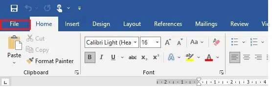 click-on-file-on-the-top-left-corner--556x180 كيفية تشفير مجلد في Windows 10