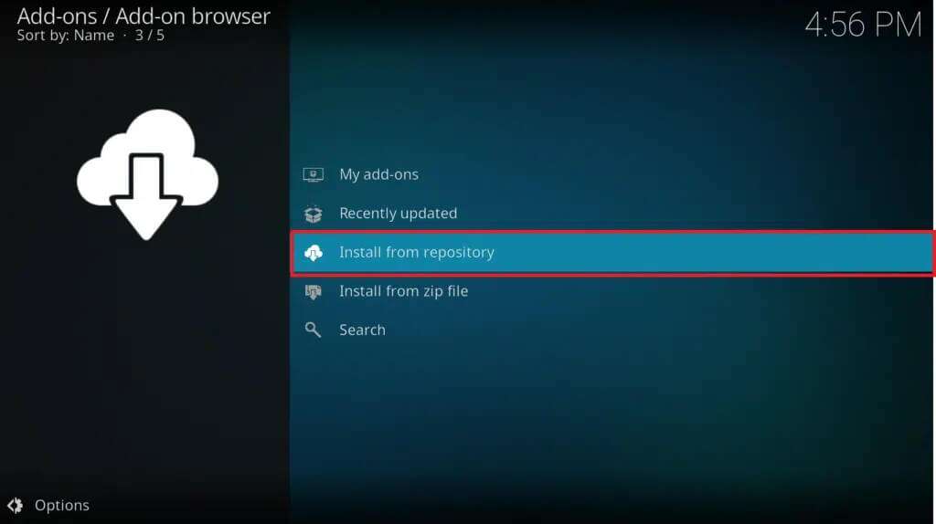 click-on-install-from-repository-1024x574-1-1024x574 كيفية تحديث مكتبة Kodi