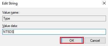 click-on-ok-1-2-375x162 إصلاح خطأ الكمبيوتر الذي لم تتم إعادة مزامنته نظرًا لعدم توفر بيانات الوقت
