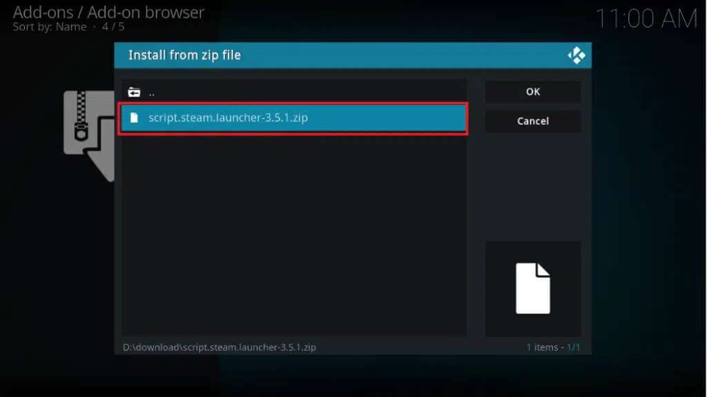 click-on-script-steam-launcher-3-2-1-zip-1024x575-1-1024x575 كيفية تشغيل ألعاب Steam من Kodi