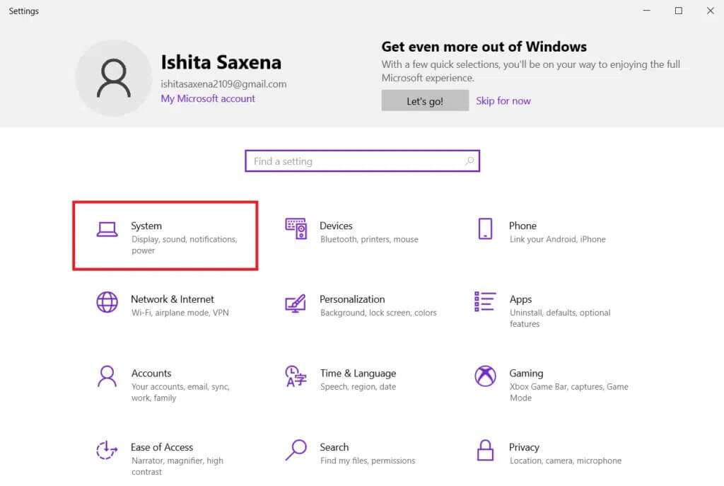 click-on-system-1024x687-3-1024x687 كيفية تمكين وضع الرسم البياني للحاسبة في Windows 10