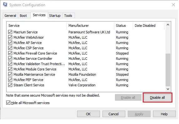 click-on-the-disable-all-button-to-stop-all-third--573x398 إصلاح استخدام .NET Runtime Optimization Service العالي لوحدة المعالجة المركزية