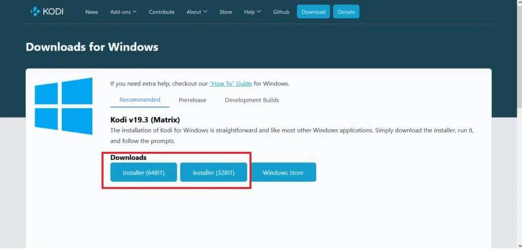 click-on-the-installer-button-according-to-your-os-1024x489-1-1024x489 إصلاح استمرار تعطل Kodi عند بدء التشغيل