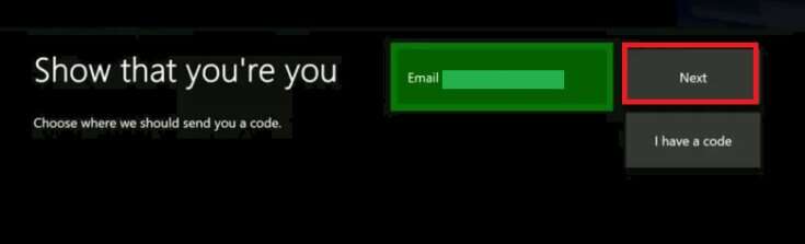 click-on-the-next-button-to-receive-a-verification-735x223-1-735x223 كيفية إصلاح استمرار Xbox One في تسجيل الخروج