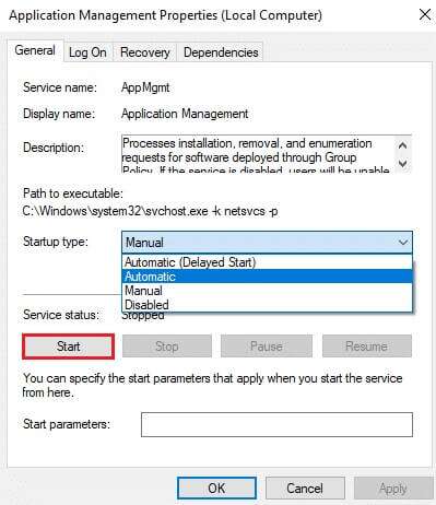 click-on-the-start-button-and-apply-the-startup-se-1-399x462 كيفية إصلاح عدم فتح Origin على Windows 10