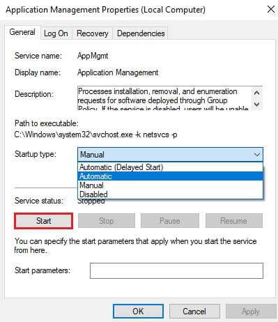 click-on-the-start-button-and-apply-the-startup-se-399x462 كيفية إصلاح خطأ Origin 9: 0 في Windows 10
