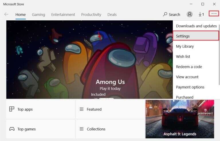 click-on-three-dots-icon-and-select-Settings-in-the-Microsoft-Store-768x492-1-768x492 إصلاح استخدام WSAPPX للقرص العالي في Windows 10