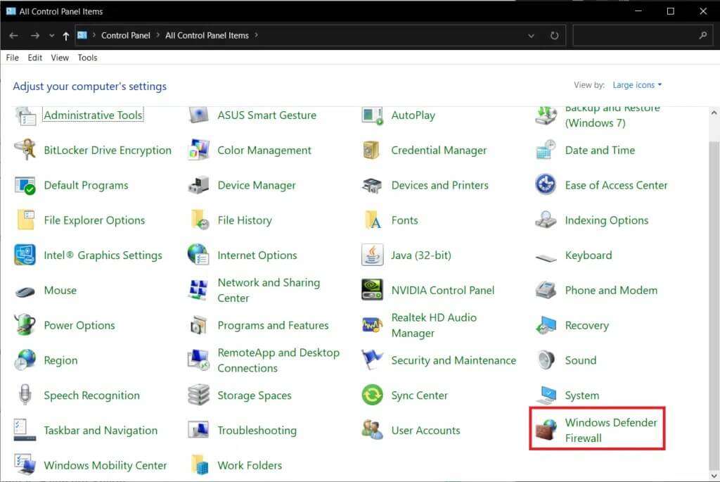 click-on-windows-defender-firewall-1024x685-1-1024x685 إصلاح رمز الخطأ Steam e502 l3 في Windows 10